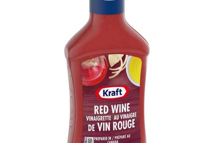 Homemade red wine vinaigrette