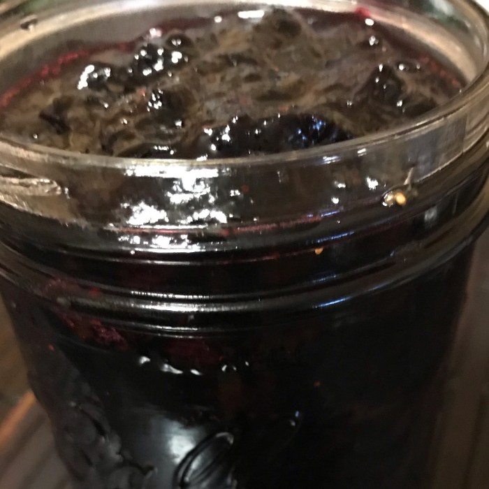 Easy small batch blueberry jam