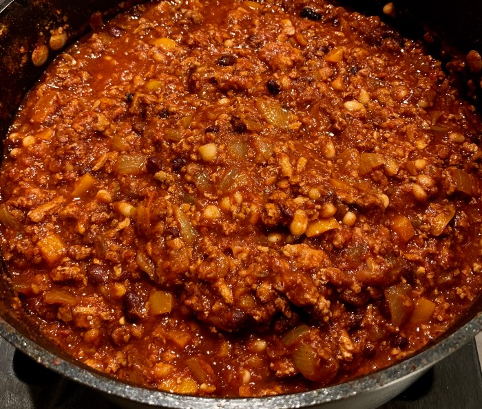 Chicken and chorizo chili