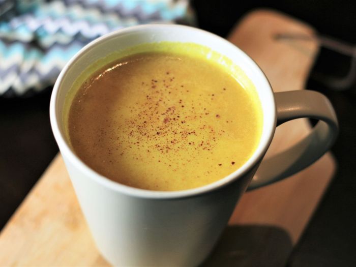 Anti inflammatory hot turmeric milk