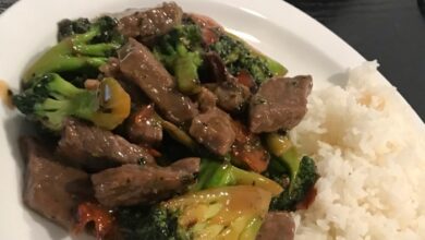 Restaurant style beef and broccoli