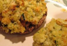 The best seafood stuffed mushrooms