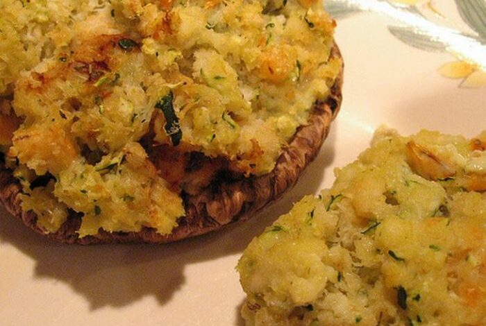 The best seafood stuffed mushrooms