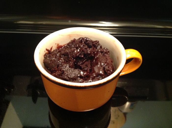 Easy brownie in a mug