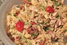 Chicken club pasta salad