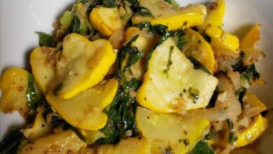 Sauteed patty pan squash