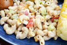 Creamy vegan pasta salad