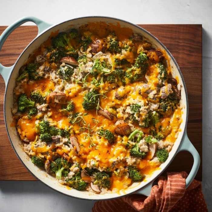 Broccoli casserole with rice