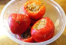 Marinated stuffed cherry peppers