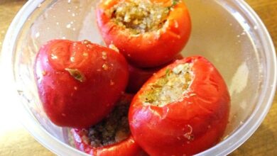 Marinated stuffed cherry peppers