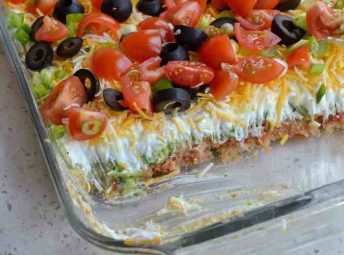 Seven layer taco dip