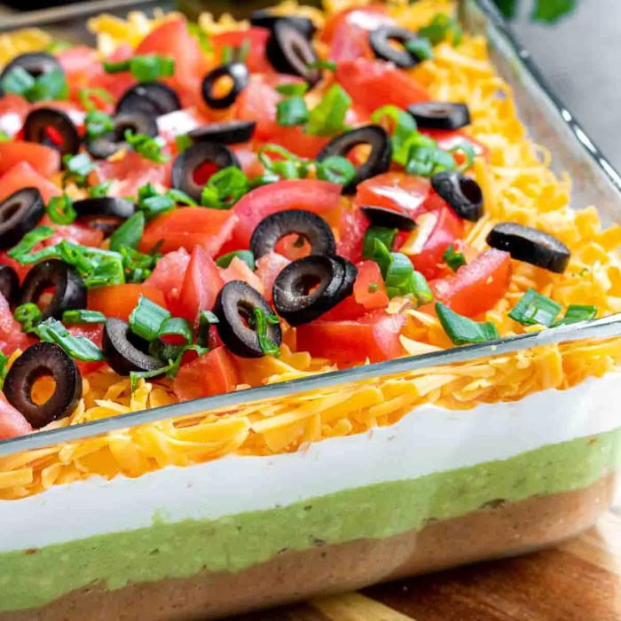 Seven layer taco dip