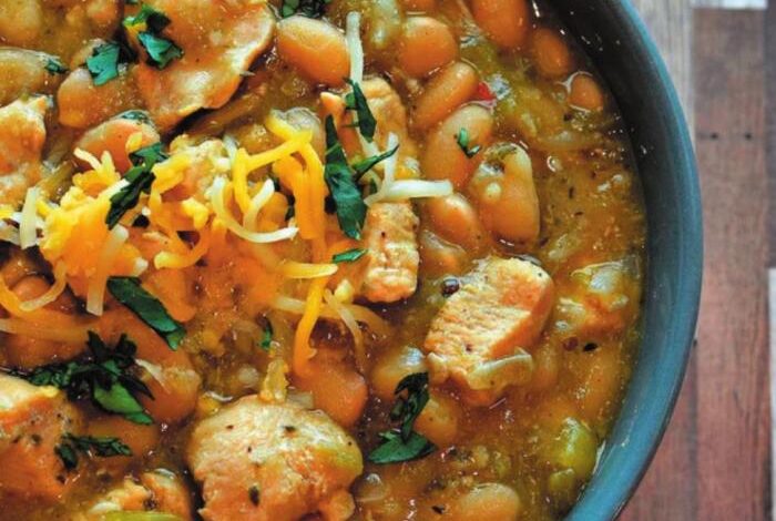 Instant pot yardbird chili with white beans