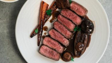 Venison tips and rice