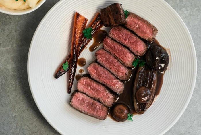 Venison tips and rice