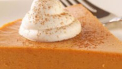 Easy crustless pumpkin pie