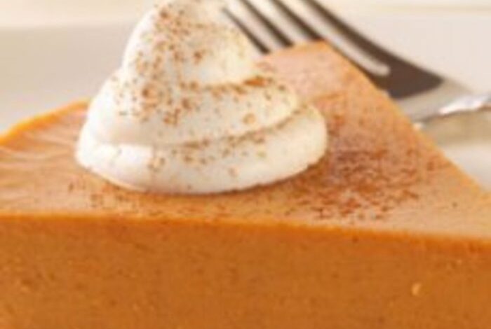 Easy crustless pumpkin pie