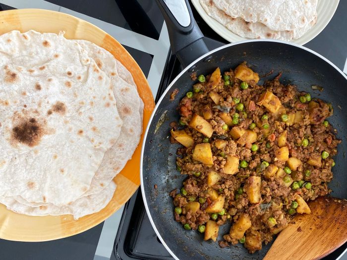 Keema aloo ground beef and potatoes