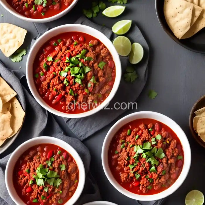 Traditional chili with ground turkey