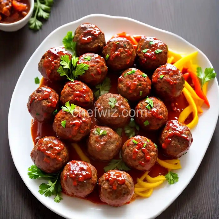 Wrapped meatballs