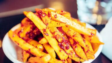 Spicy chili french fries