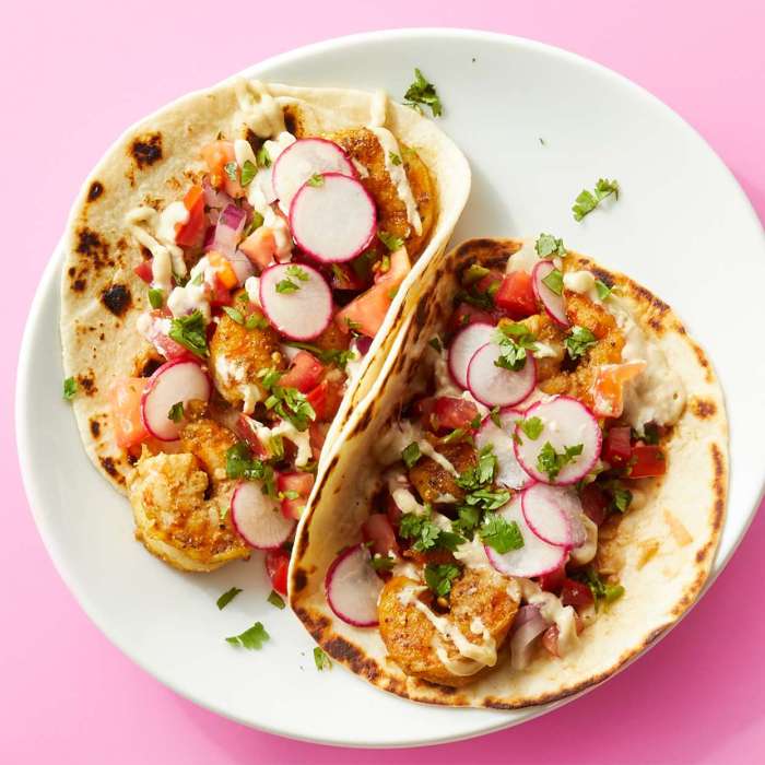 Easy and quick shrimp tacos