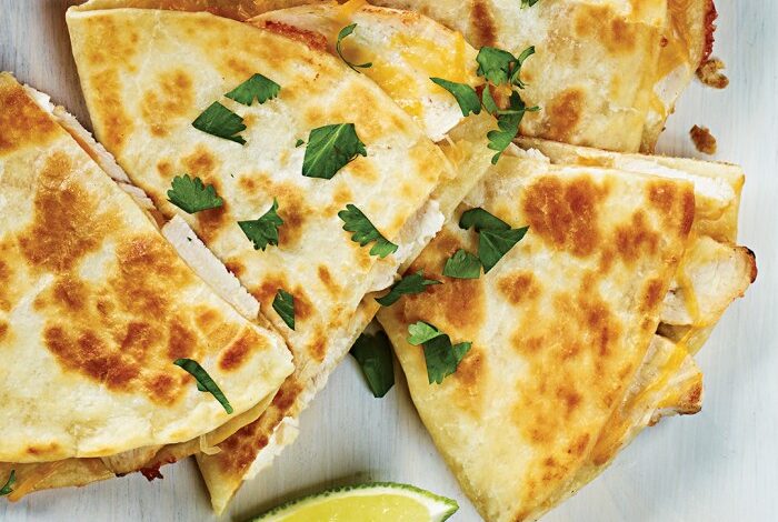 Simple egg and cheese breakfast quesadillas