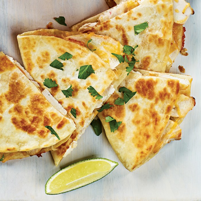 Simple egg and cheese breakfast quesadillas