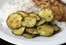 Easy pan fried zucchini