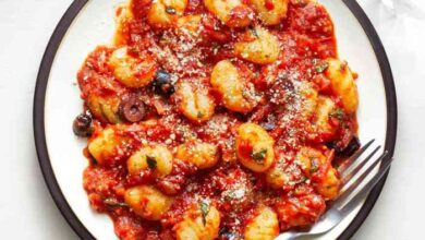 Gnocchi with cherry tomato sauce