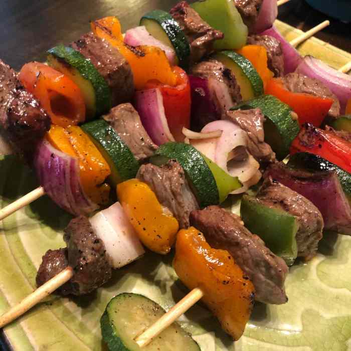 Moms beef shish kabobs