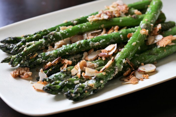 Salad asparagus raw vinaigrette almonds recipes recipe asian sesame ginger share tweet email