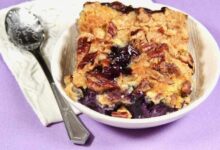 Blueberry pineapple dump cake