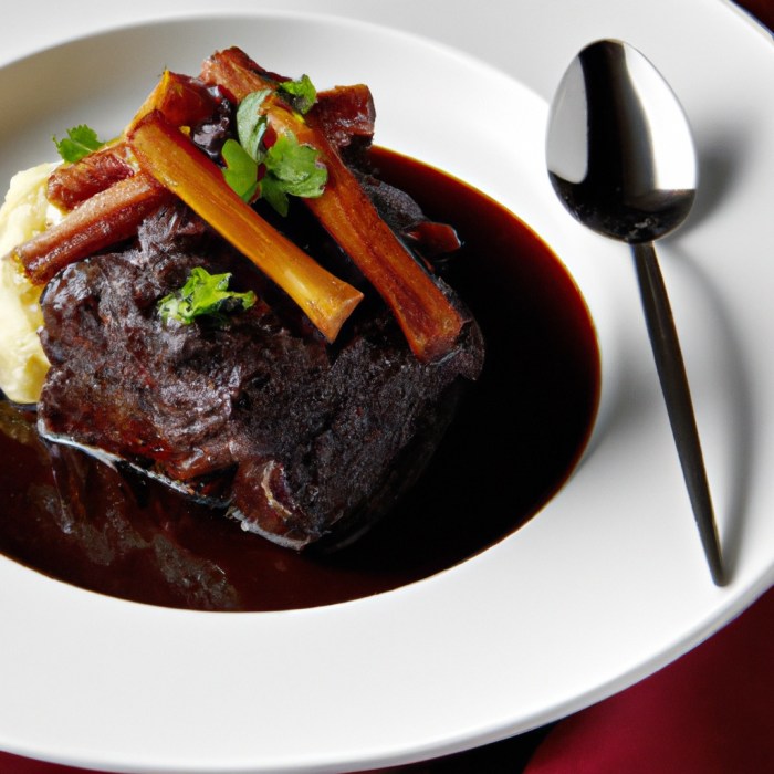 Slow cooked german short ribs