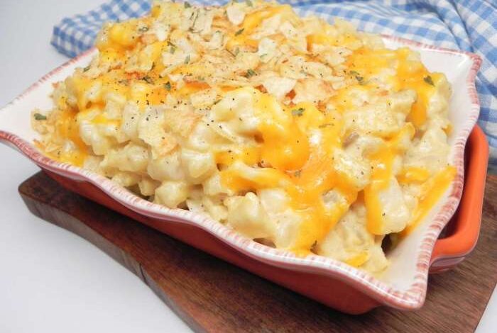 Funeral potatoes hash brown casserole