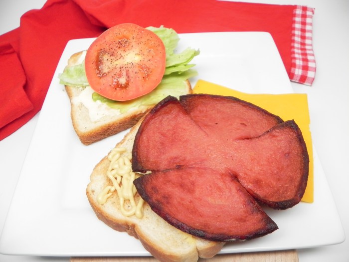 Air fried bologna sandwich