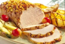 Grilled brined pork tenderloin