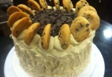 Chocolate chip cookie layer cake