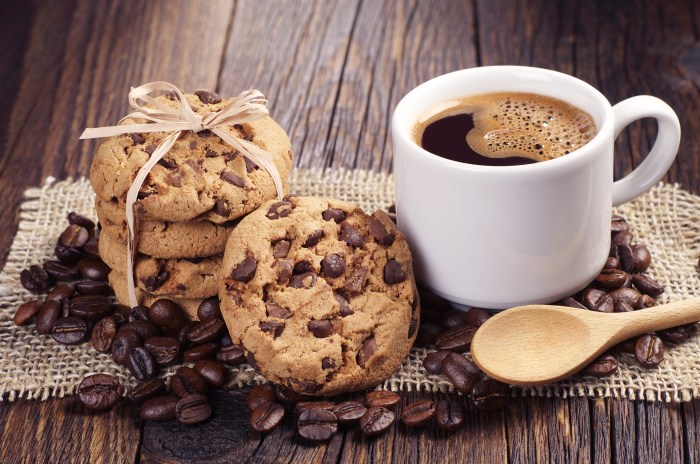 Coffee chocolate chip cookies