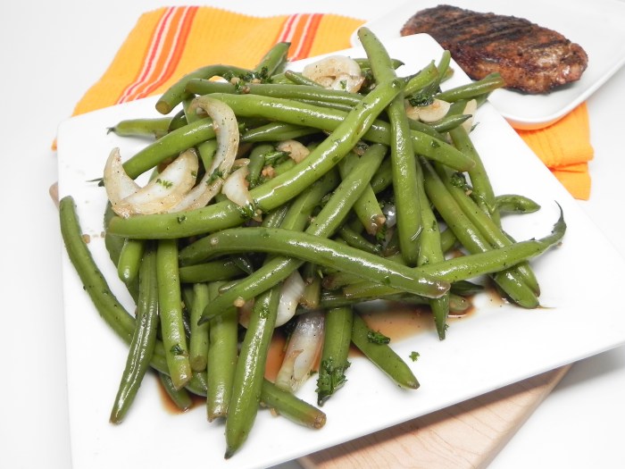 Easy cold green bean salad