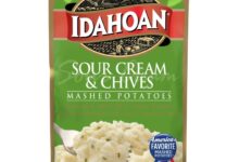 Sour cream and chive mashed potatoes