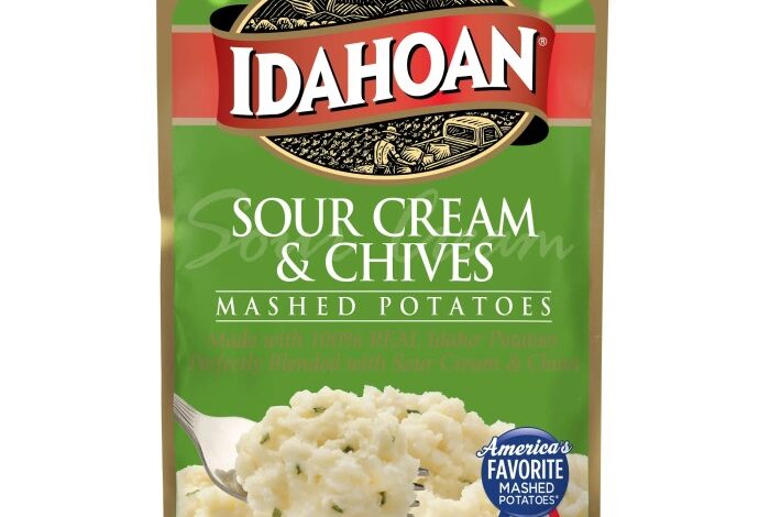 Sour cream and chive mashed potatoes