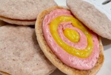 Chewy strawberry sugar cookies