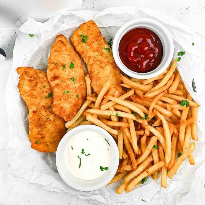 Air fryer fish and chips