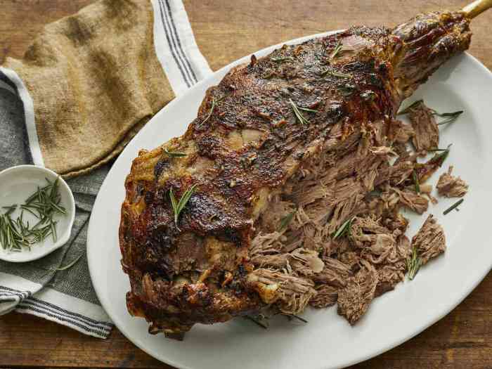 Chef johns roasted leg of lamb