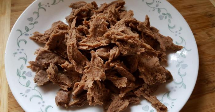 Basic seitan wheat meat vegan meat substitute