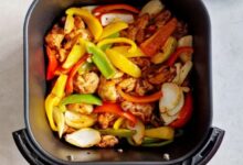 Air fryer chicken fajitas
