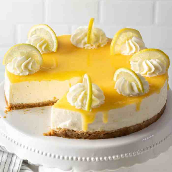 No bake lemon cheesecake