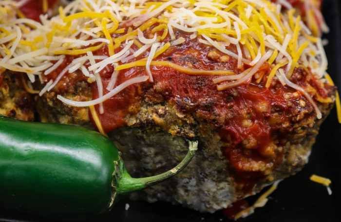 Jalapeno popper stuffed meatloaf