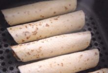 Air fryer chicken taquitos